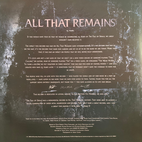 All That Remains - The Fall of Ideals [Vinyl] | Craft Recordings (CR00441) - 2
