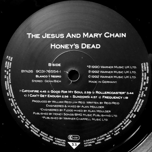 The Jesus And Mary Chain - Honey's Dead | Blanco Y Negro (BYN26) - 4