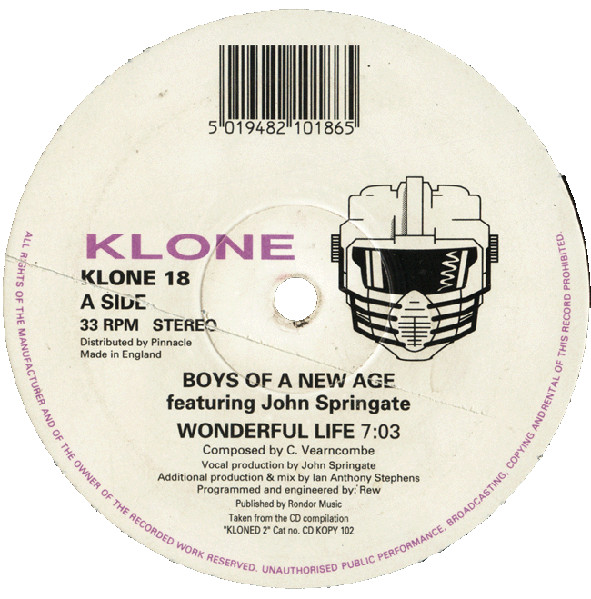 Boys Of A New Age - Wonderful Life | Klone Records (KLONE 18) - main Boys Of A New Age - Wonderful Life | Klone Records (KLONE 18) - main