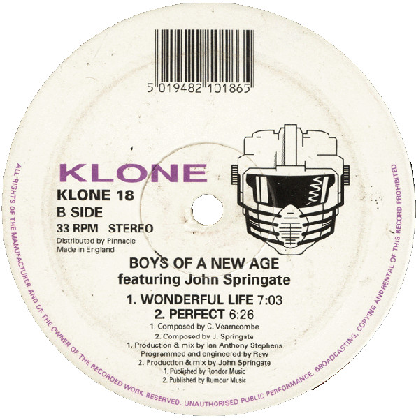 Boys Of A New Age - Wonderful Life | Klone Records (KLONE 18) - 2 Boys Of A New Age - Wonderful Life | Klone Records (KLONE 18) - 2