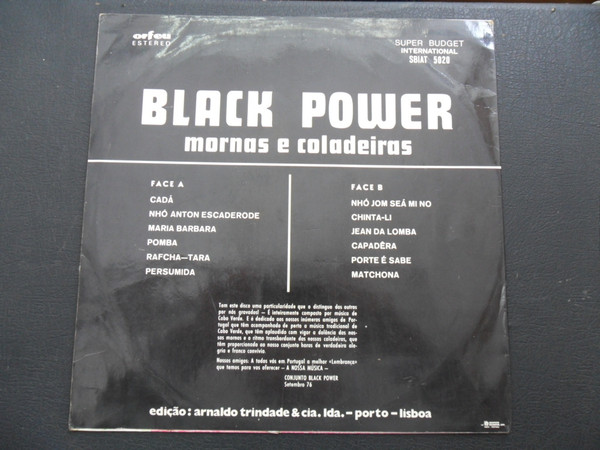 Black Power - Mornas E Coladeiras | Orfeu (SBIAT 5020) - 2