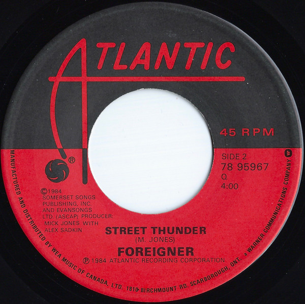 Foreigner - I Want To Know What Love Is (7") [Vinyl] | Atlantic (78 95967) - 2