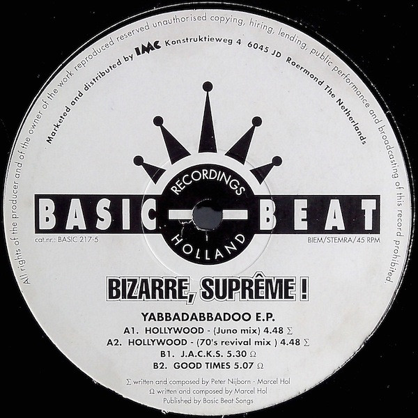 Bizarre, Supreme! - Yabbadabbadoo E.P. | Basic Beat Recordings (BASIC 217-5) - main