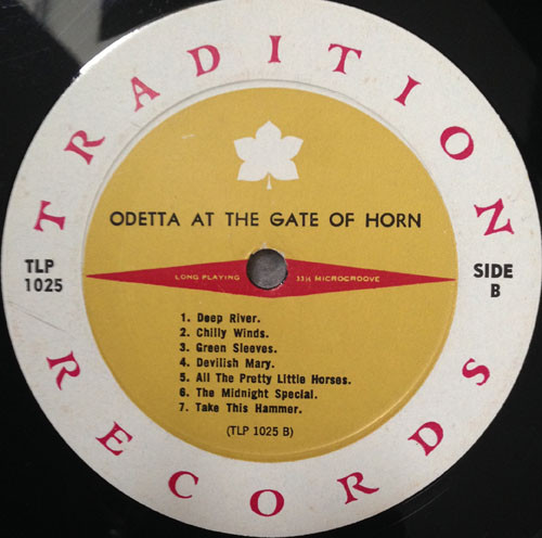 Odetta - At The Gate Of Horn | Tradition Records (TLP 1025) - 4 Odetta - At The Gate Of Horn | Tradition Records (TLP 1025) - 4