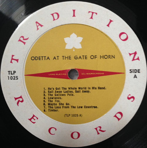 Odetta - At The Gate Of Horn | Tradition Records (TLP 1025) - 3 Odetta - At The Gate Of Horn | Tradition Records (TLP 1025) - 3