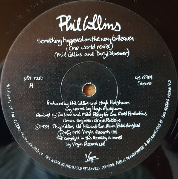 Phil Collins - Something Happened On The Way To Heaven | Virgin (VST 1251) - 3