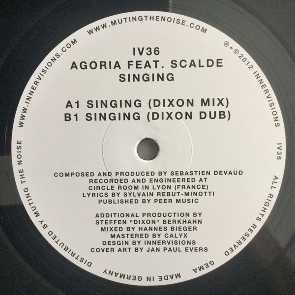 Agoria Feat. Scalde - Singing (Dixon Mixes) | Innervisions (IV36) - 2 Agoria Feat. Scalde - Singing (Dixon Mixes) | Innervisions (IV36) - 2