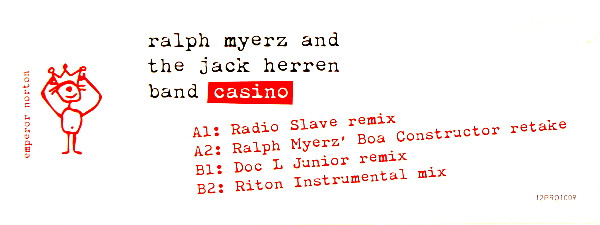 Ralph Myerz & The Jack Herren Band - Casino | Emperor Norton (12PRO1009)