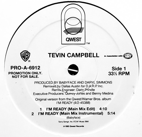 Tevin Campbell - I'm Ready | Qwest Records (PRO-A-6912)