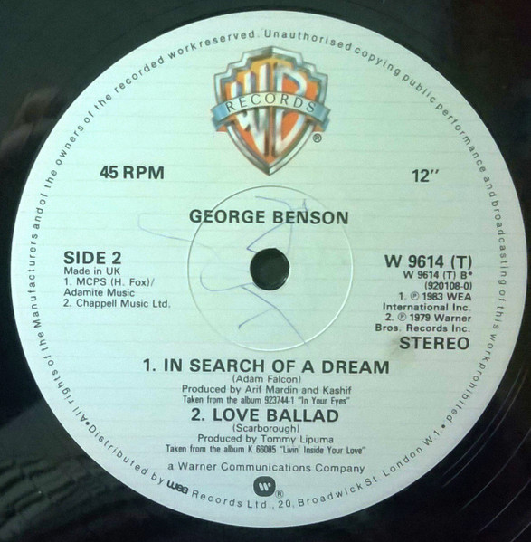 George Benson - Lady Love Me (One More Time) | Warner Bros. Records (W9614T) - 4 George Benson - Lady Love Me (One More Time) | Warner Bros. Records (W9614T) - 4