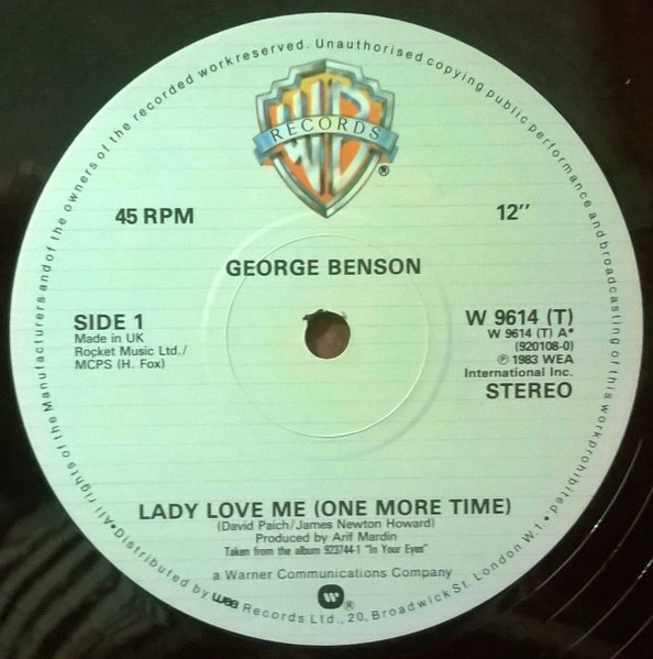 George Benson - Lady Love Me (One More Time) | Warner Bros. Records (W9614T) - 3 George Benson - Lady Love Me (One More Time) | Warner Bros. Records (W9614T) - 3