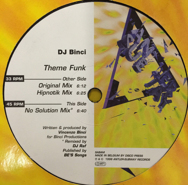 DJ Binci - Theme Funk | Antler-Subway (AS 5692) - main DJ Binci - Theme Funk | Antler-Subway (AS 5692) - main