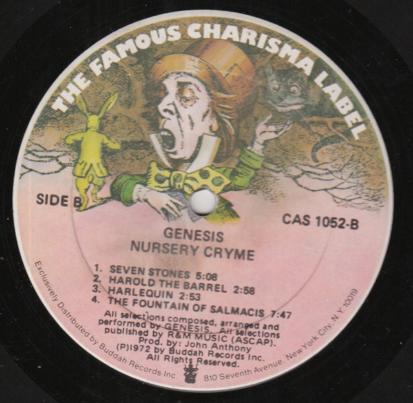 Genesis - Nursery Cryme | Charisma (CAS 1052) - 3 Genesis - Nursery Cryme | Charisma (CAS 1052) - 3