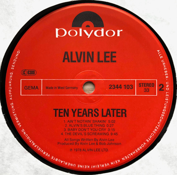 Alvin Lee & Ten Years Later - Rocket Fuel | Polydor (2344 103) - 4 Alvin Lee & Ten Years Later - Rocket Fuel | Polydor (2344 103) - 4