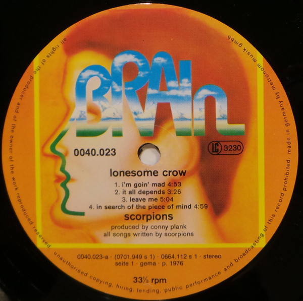 Scorpions - Lonesome Crow | Brain (0040.023) - 3 Scorpions - Lonesome Crow | Brain (0040.023) - 3