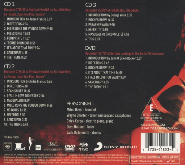 The Miles Davis Quintet - Live In Europe 1969 (The Bootleg Series Vol. 2) CD | Columbia (88725 41853 2) - 2