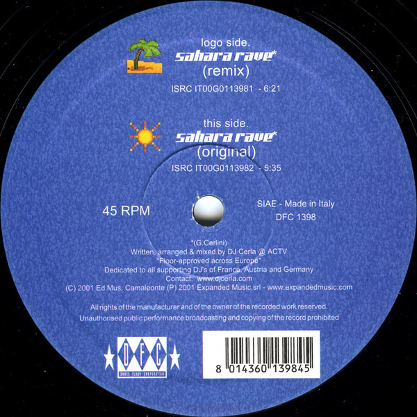 DJ Cerla - Sahara Rave | DFC (DFC 1398) - 3