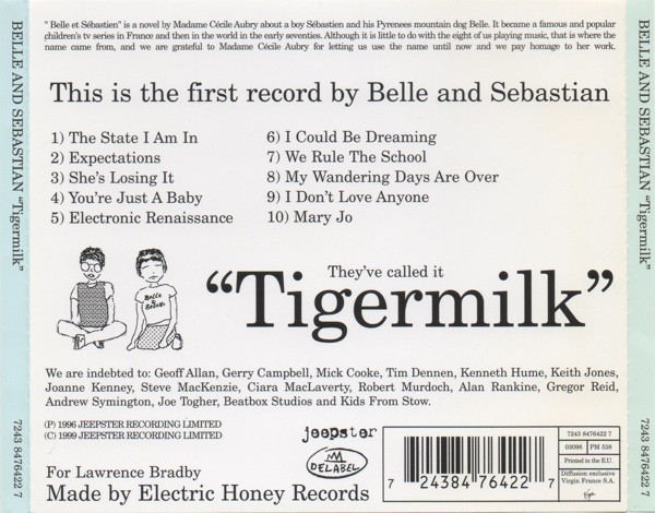 Belle & Sebastian - Tigermilk | Delabel (7243 8476422 7) - 2