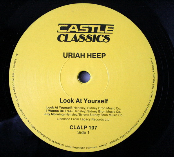 Uriah Heep - Look At Yourself | Castle Classics (CLALP 107) - 3