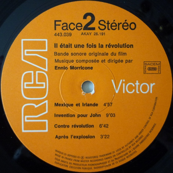 Ennio Morricone - Il Était Une Fois... La Révolution | RCA Victor (443.039) - 4 Ennio Morricone - Il Était Une Fois... La Révolution | RCA Victor (443.039) - 4