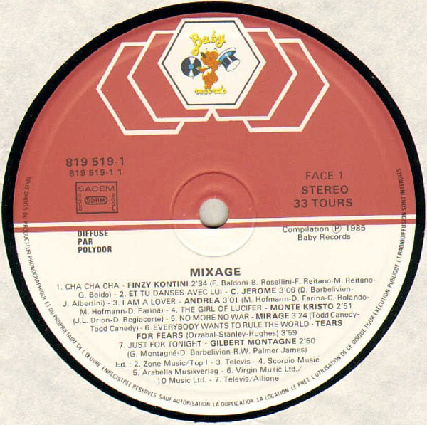 Various - Mixage | Baby Records (819 519-1) - 3