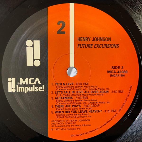 Henry Johnson - Future Excursions | MCA Impulse! (MCA-42089) - 4