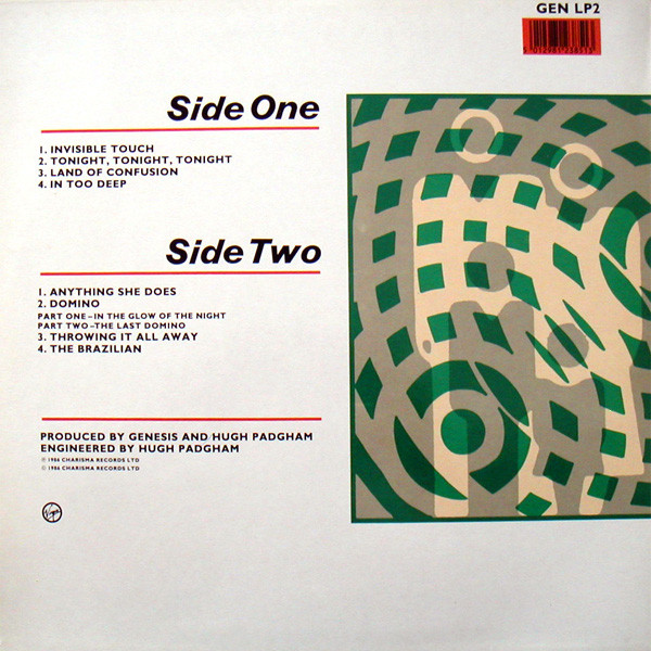 Genesis - Invisible Touch | Virgin (GENLP 2) - 2 Genesis - Invisible Touch | Virgin (GENLP 2) - 2