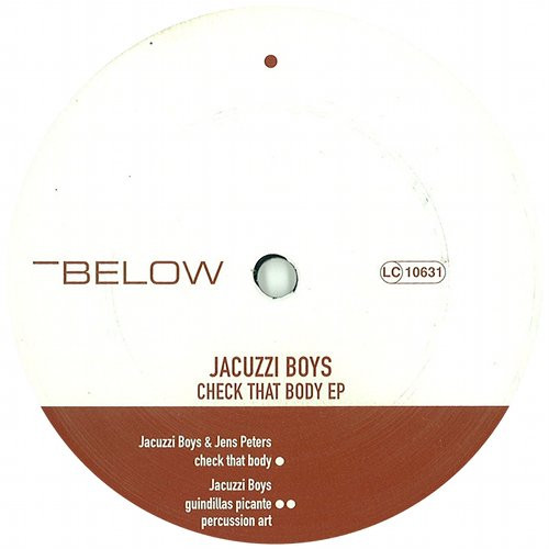 Jacuzzi Boys - Check That Body EP | Below (BELOW 22) - 2