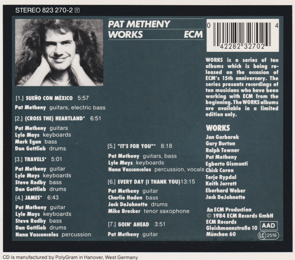 Pat Metheny - Works | ECM Records (823 270-2) - 2