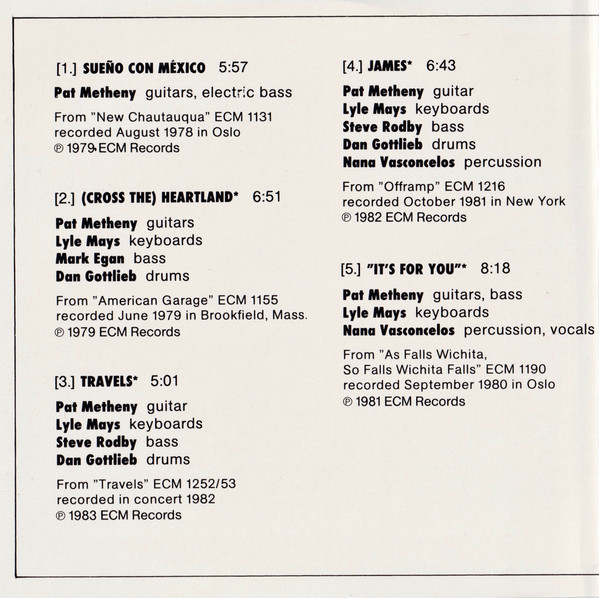 Pat Metheny - Works | ECM Records (823 270-2) - 3