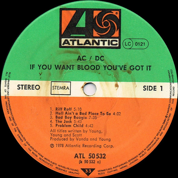 AC/DC - If You Want Blood, You've Got It | Atlantic (ATL 50 532) - 3 AC/DC - If You Want Blood, You've Got It | Atlantic (ATL 50 532) - 3