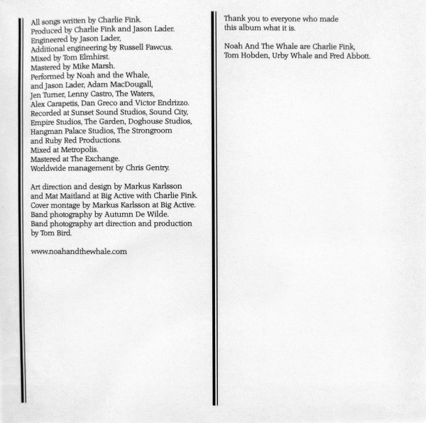 Noah And The Whale - Last Night On Earth | Young And Lost Club (VVR764187) - 4