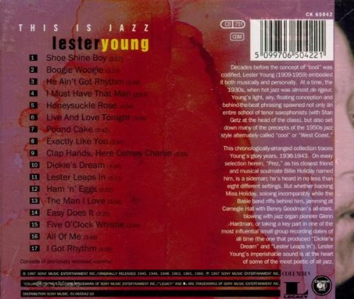 Lester Young - This is Jazz | Columbia Jazz (CK 65042) - 2 Lester Young - This is Jazz | Columbia Jazz (CK 65042) - 2