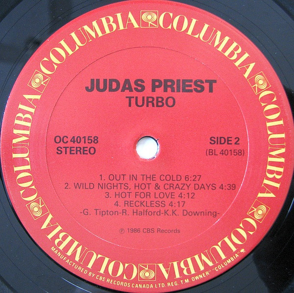 Judas Priest - Turbo | Columbia (OC 40158) - 4