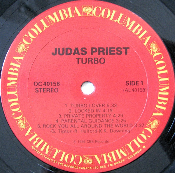 Judas Priest - Turbo | Columbia (OC 40158) - 3
