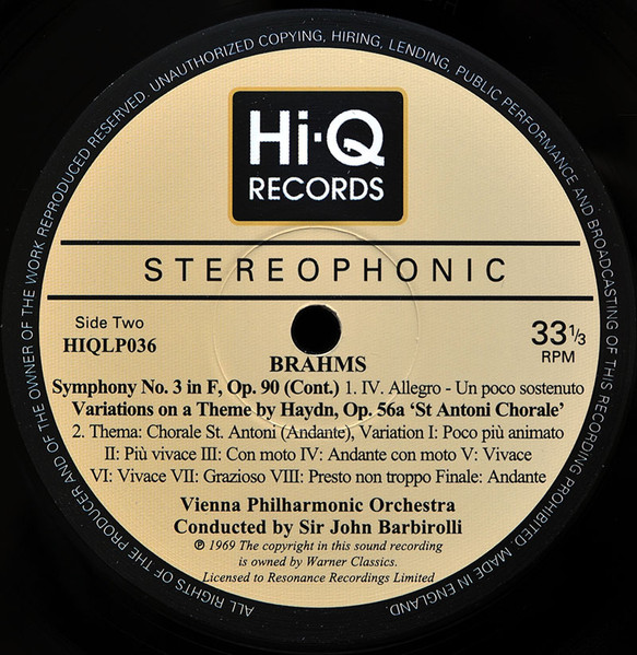 Symphony No. 3 / 'Haydn' Variations