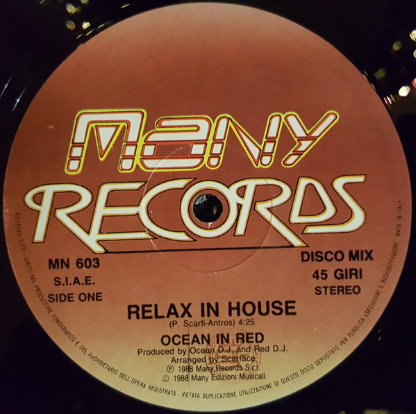 Ocean D. In Red - Relax In House | Many Records (MN 603) - main Ocean D. In Red - Relax In House | Many Records (MN 603) - main