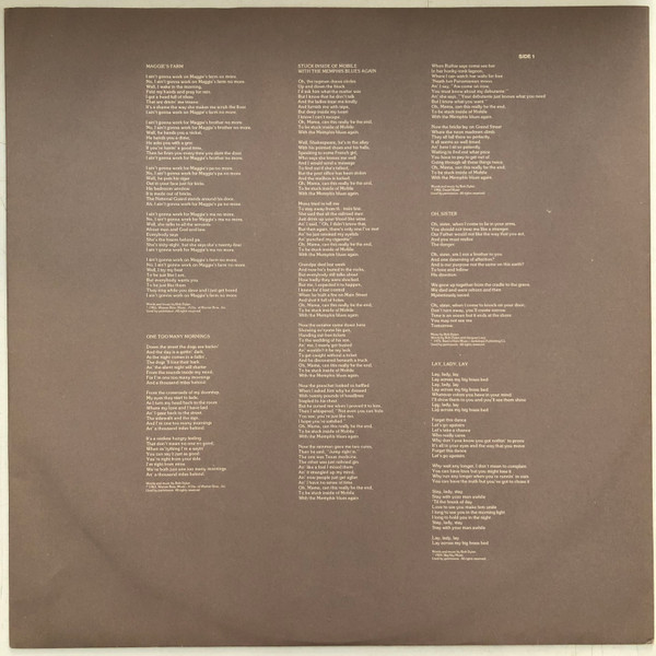 Bob Dylan - Hard Rain | CBS (CBS 86016) - 4 Bob Dylan - Hard Rain | CBS (CBS 86016) - 4