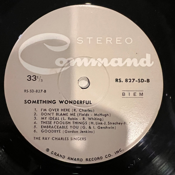 The Ray Charles Singers - Something Wonderful | Command (RS 827 SD) - 4 The Ray Charles Singers - Something Wonderful | Command (RS 827 SD) - 4