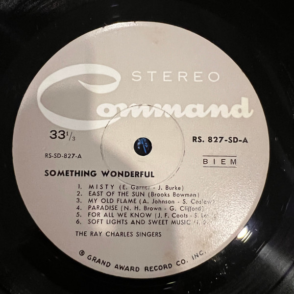 The Ray Charles Singers - Something Wonderful | Command (RS 827 SD) - 3 The Ray Charles Singers - Something Wonderful | Command (RS 827 SD) - 3