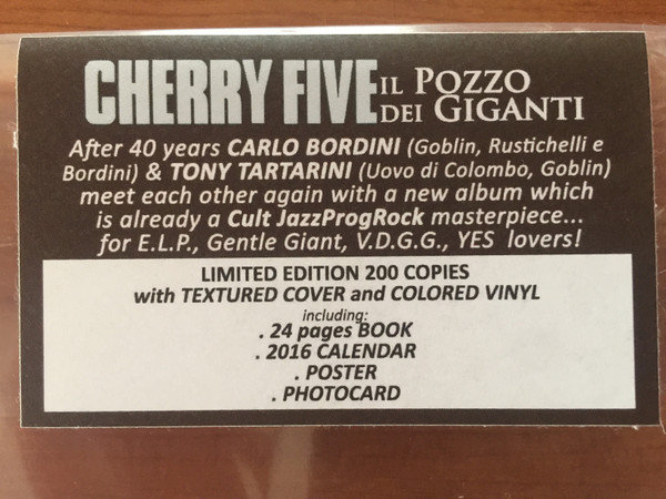 Cherry Five - Il Pozzo Dei Giganti | Black Widow Records (BWR 181) - 2 Cherry Five - Il Pozzo Dei Giganti | Black Widow Records (BWR 181) - 2