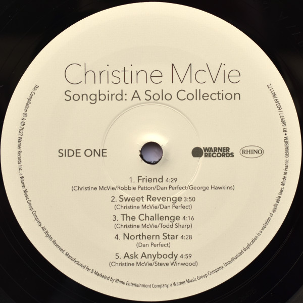 Christine McVie - Songbird: A Solo Collection | Warner Records (R1 680977) - 4 Christine McVie - Songbird: A Solo Collection | Warner Records (R1 680977) - 4