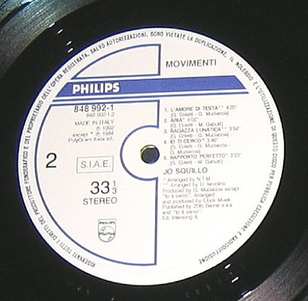 Jo Squillo - Movimenti | Philips (848 992-1) - 4 Jo Squillo - Movimenti | Philips (848 992-1) - 4