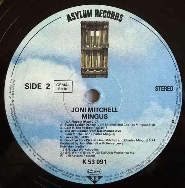 Joni Mitchell - Mingus | Asylum Records (AS 53091) - 4 Joni Mitchell - Mingus | Asylum Records (AS 53091) - 4