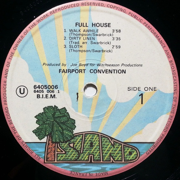 Fairport Convention - Full House | Island Records (6 405 006) - 3 Fairport Convention - Full House | Island Records (6 405 006) - 3