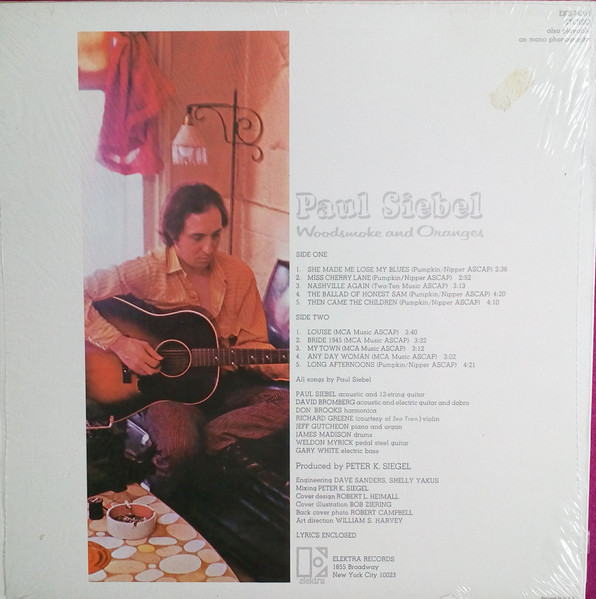Paul Siebel - Woodsmoke And Oranges | Elektra (EKS 74064) - 2 Paul Siebel - Woodsmoke And Oranges | Elektra (EKS 74064) - 2