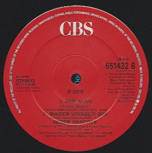 Herbie Hancock - Vibe Alive | CBS (651432 8) - 3