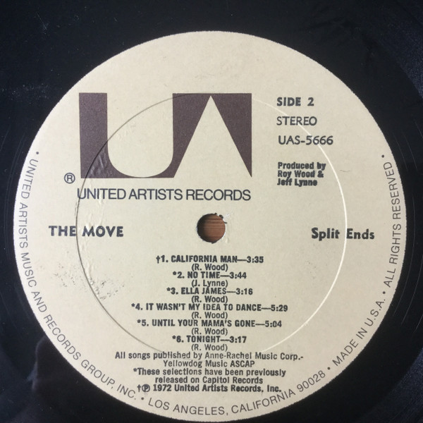 The Move - Split Ends | United Artists Records (UAS-5666) - 4 The Move - Split Ends | United Artists Records (UAS-5666) - 4