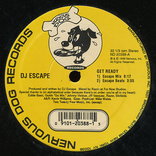 DJ Escape - Get Ready | Nervous Dog Records (ND 20388)