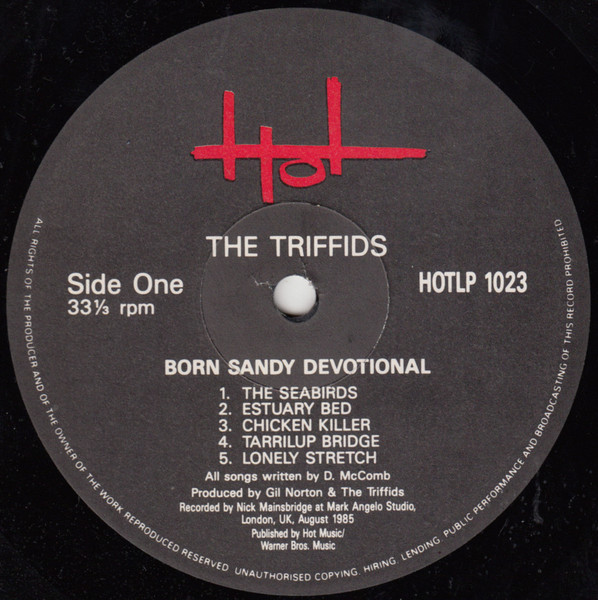 The Triffids - Born Sandy Devotional | Hot Records (HOTLP 1023) - 3